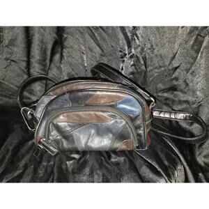 Vintage Leather Patchwork Purse Crossbody Bag